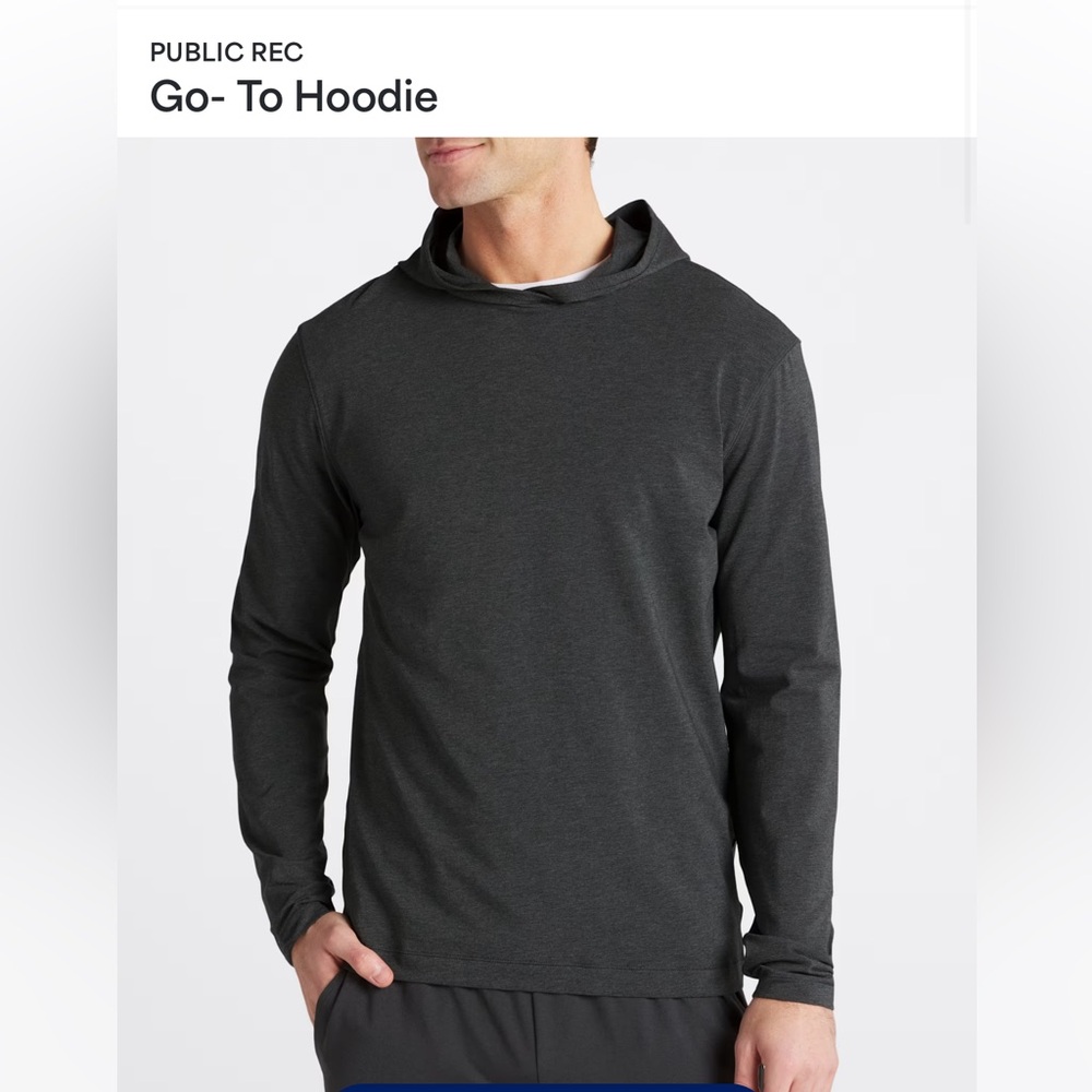 Public Rec Men’s GO-TO Hoodie (Navy) NWT - Picture 2 of 8